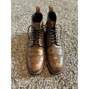 Gordon Rush Stiles Mens 7.5 Chestnut Wingtip. Business, Preppy, Money